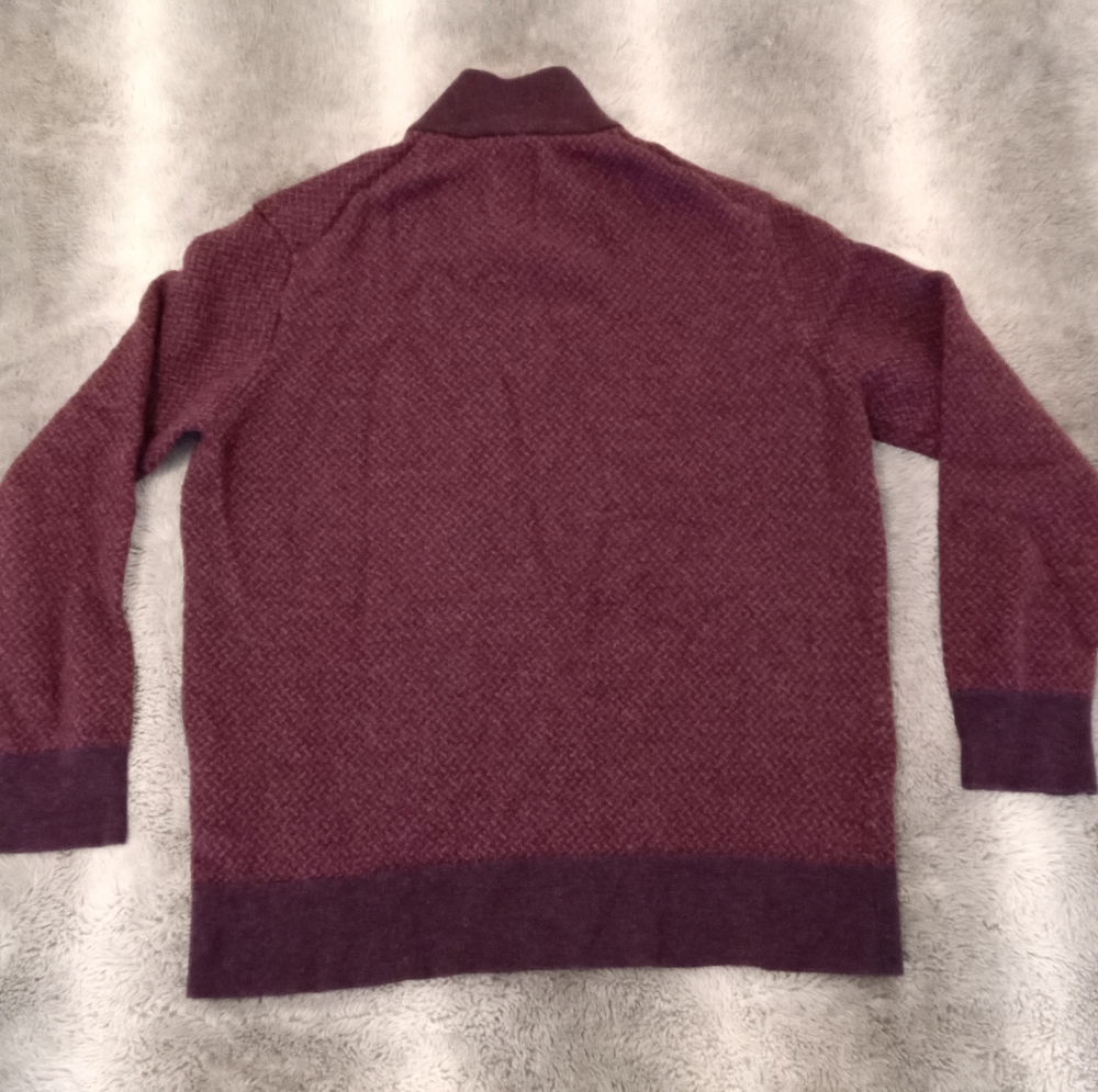 Untuckit Merino Wool Patterned Sweater - image 3